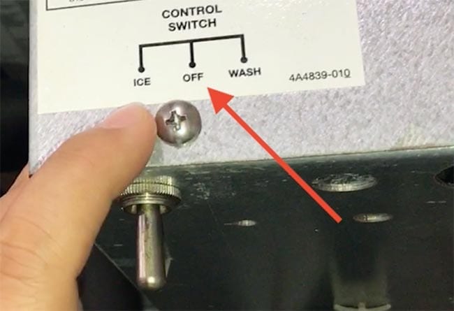 Hoshizaki Off Switch